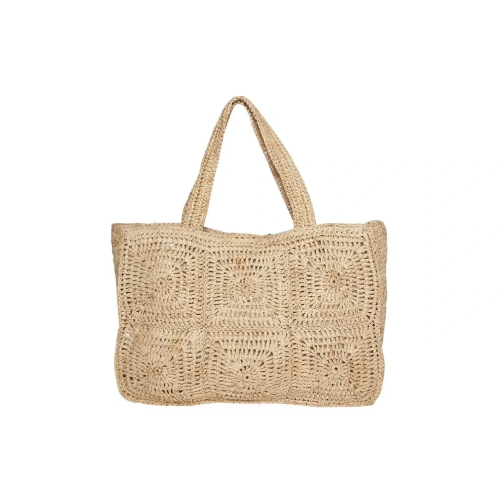 Hat Attack Straw Tote Portia Luxe Rafia Beach New